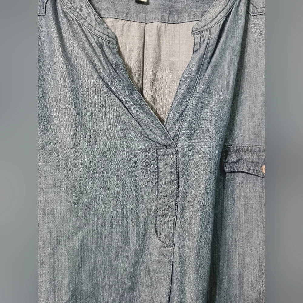 Westbound long-sleeved button-down relaxed fit top Size 2X